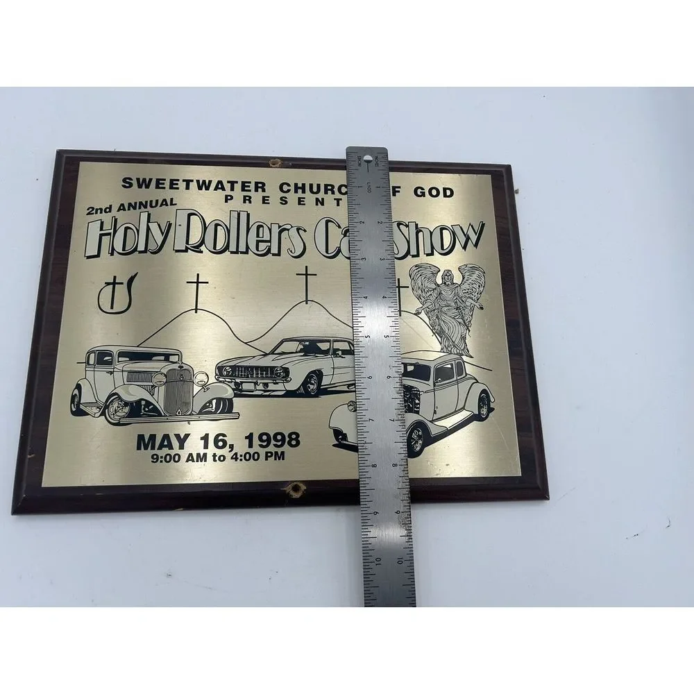 Holy Rollers Car Show Plaque 1998‎